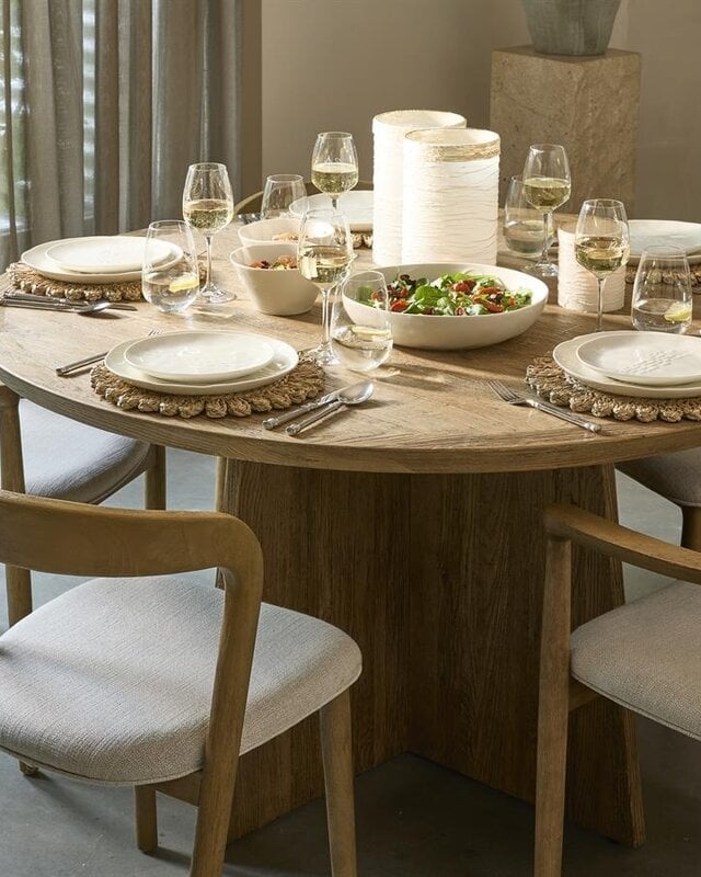 Rivièra Maison Eettafel Zermatt | Eikenhout | D140 cm