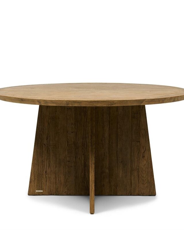 Rivièra Maison Eettafel Zermatt | Eikenhout | D140 cm