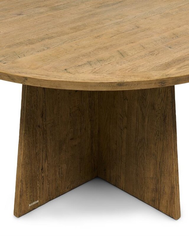 Rivièra Maison Eettafel Zermatt | Eikenhout | D140 cm