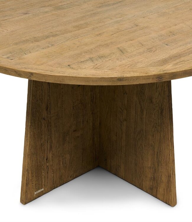 Rivièra Maison Eettafel Zermatt | Eikenhout | D140 cm
