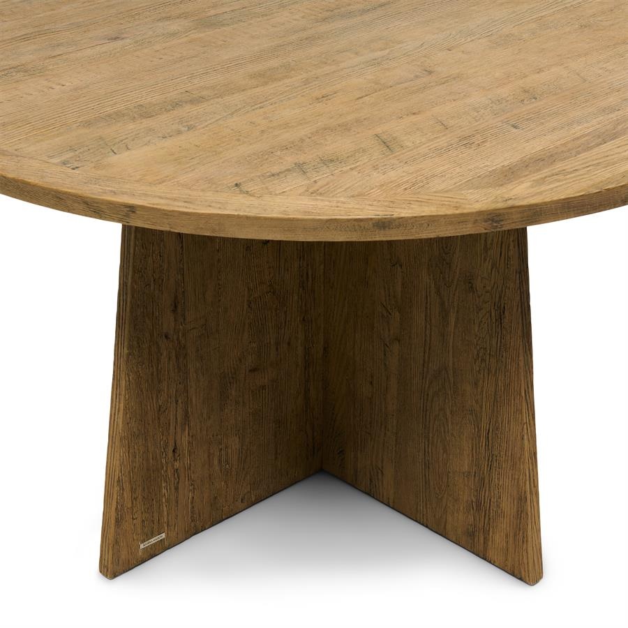 Rivièra Maison Eettafel Zermatt | Eikenhout | D140 cm