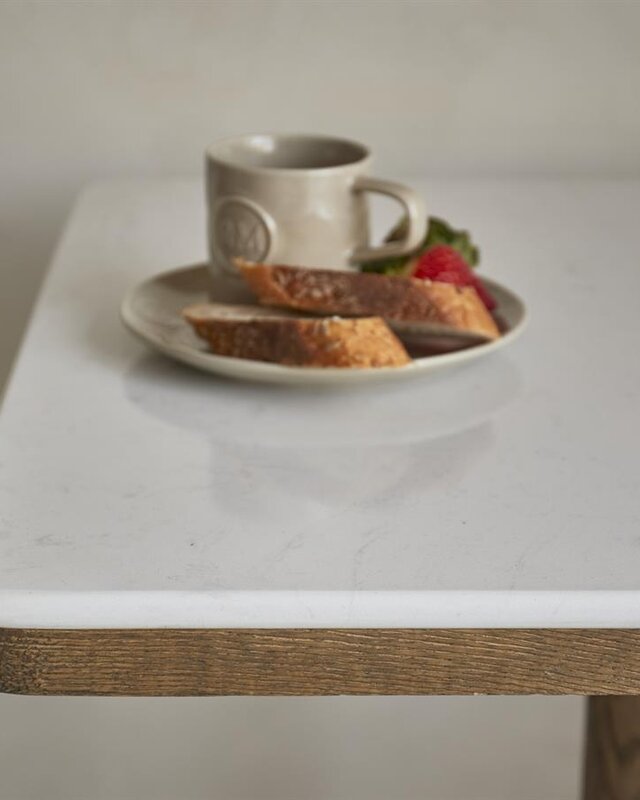 Rivièra Maison Bistrotafel Amalfi | Marmer | Eikenhout | 70x70 cm
