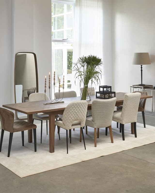 Rivièra Maison Eettafel Bodie Hill | Mangohout | Uitschuifbaar