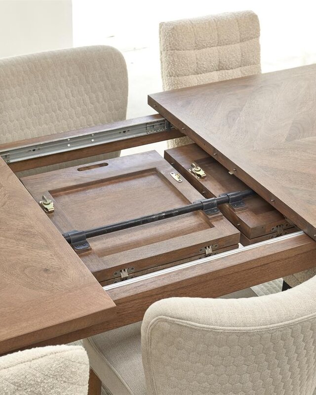 Rivièra Maison Eettafel Bodie Hill | Mangohout | Uitschuifbaar