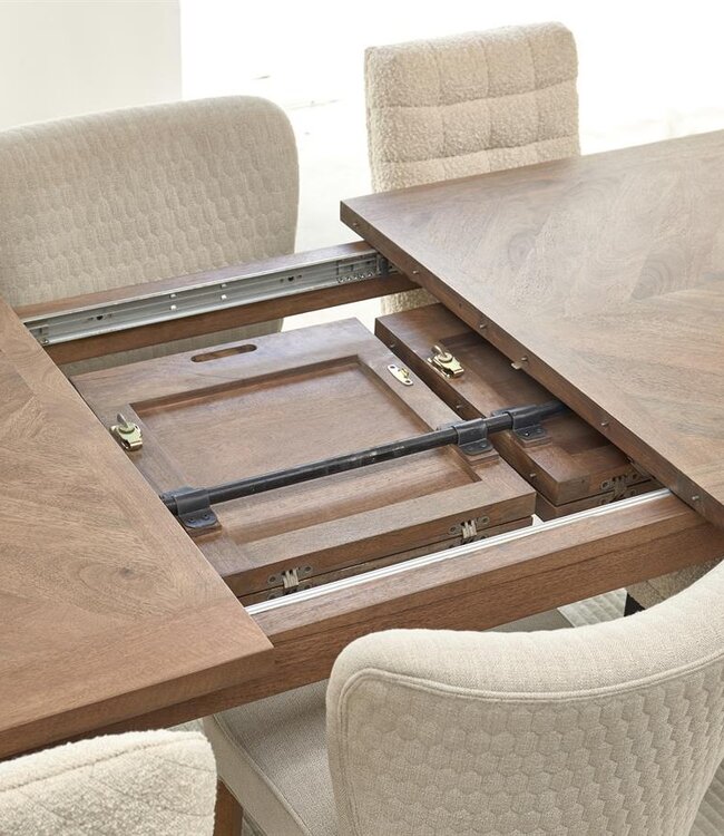 Rivièra Maison Eettafel Bodie Hill | Mangohout | Uitschuifbaar