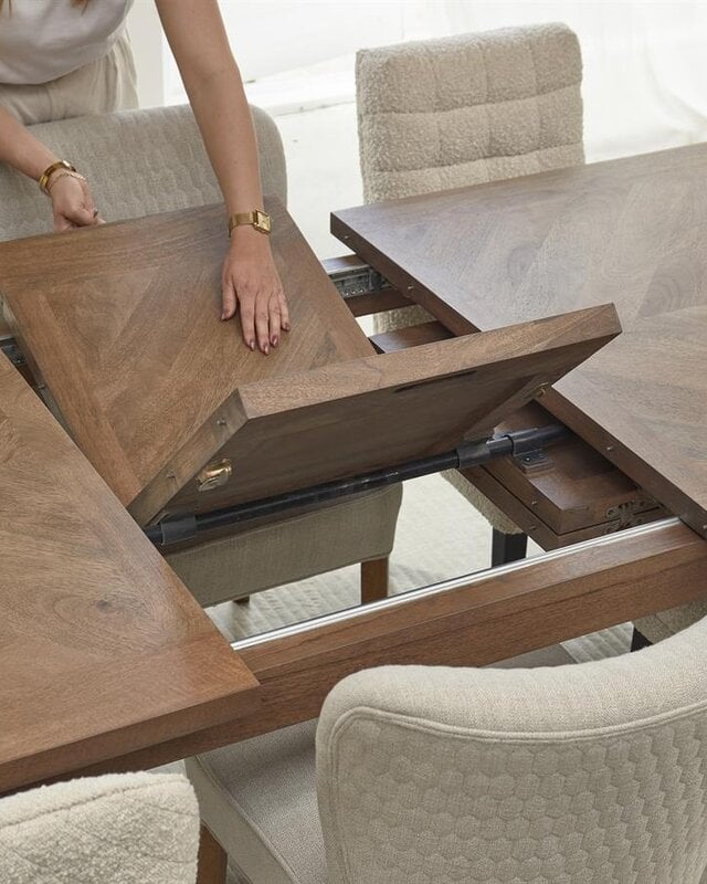 Rivièra Maison Eettafel Bodie Hill | Mangohout | Uitschuifbaar