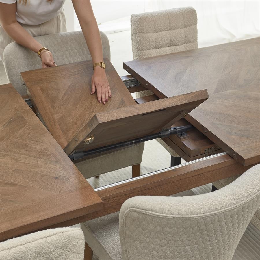 Rivièra Maison Eettafel Bodie Hill | Mangohout | Uitschuifbaar