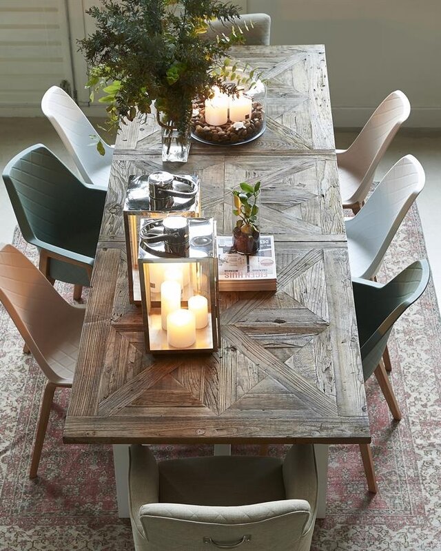 Rivièra Maison Eettafel Chateau Chassigny | Iepenhout | Verstelbaar