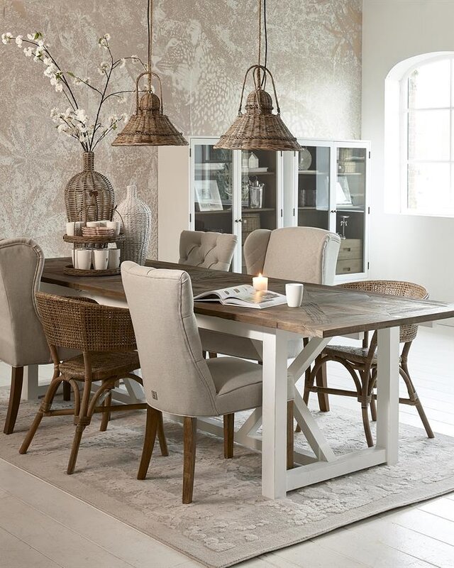 Rivièra Maison Eettafel Chateau Chassigny | Iepenhout | Verstelbaar