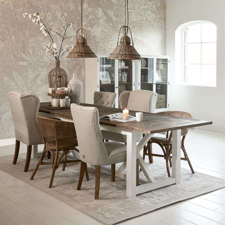 Rivièra Maison Eettafel Chateau Chassigny | Iepenhout | Verstelbaar