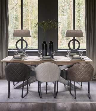 Rivièra Maison Falcon Crest Eettafel | Eikenhout | Uitschuifbaar