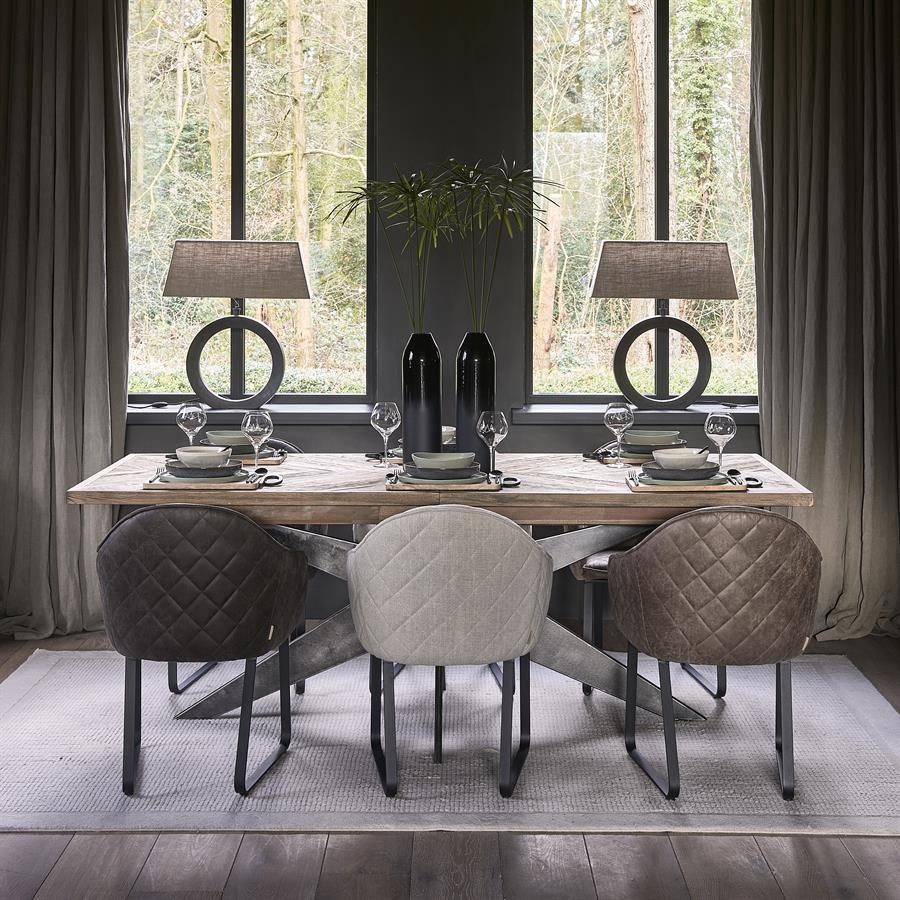 Rivièra Maison Falcon Crest Eettafel | Eikenhout | Uitschuifbaar