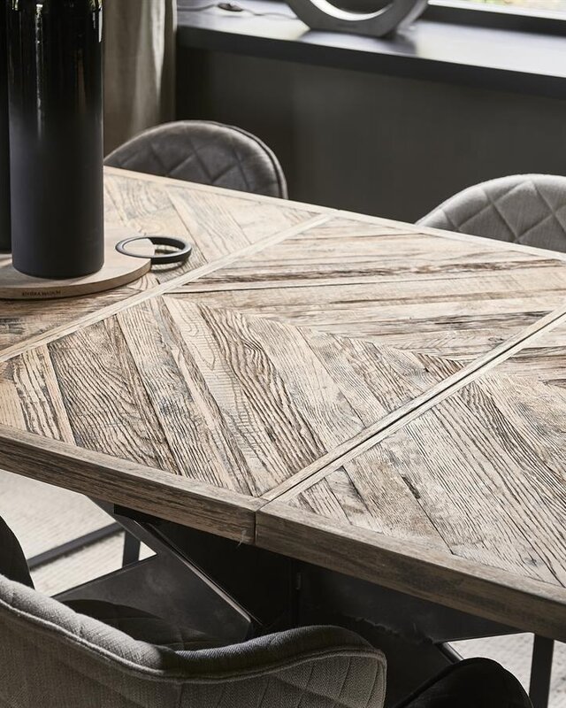 Rivièra Maison Falcon Crest Eettafel | Eikenhout | Uitschuifbaar