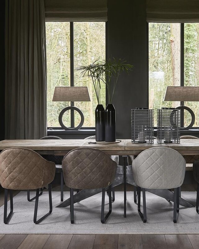 Rivièra Maison Falcon Crest Eettafel | Eikenhout | Uitschuifbaar
