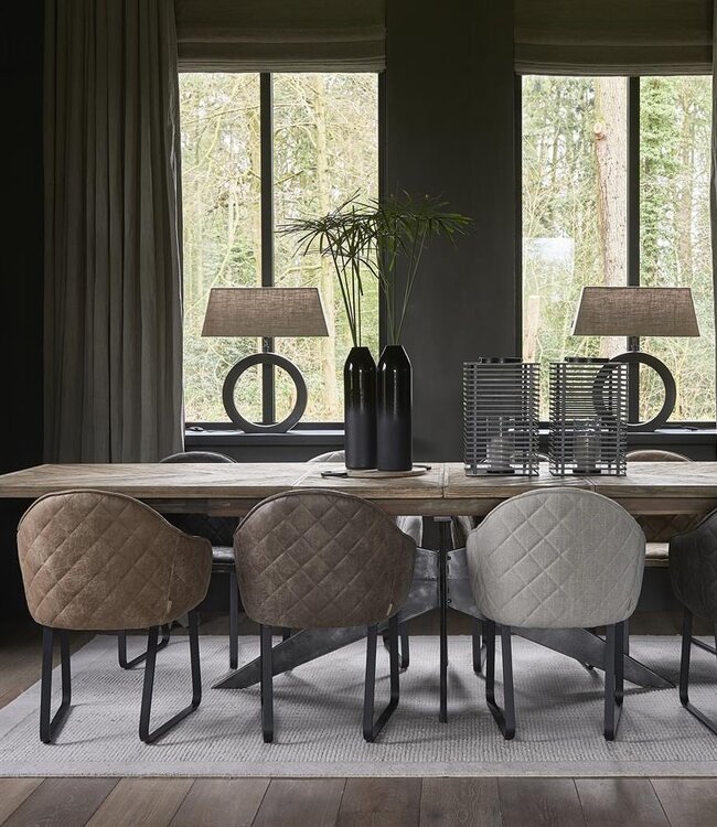 Rivièra Maison Falcon Crest Eettafel | Eikenhout | Uitschuifbaar