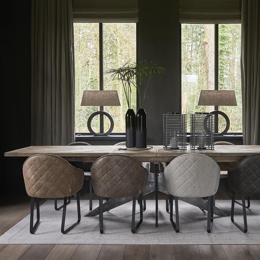 Rivièra Maison Falcon Crest Eettafel | Eikenhout | Uitschuifbaar