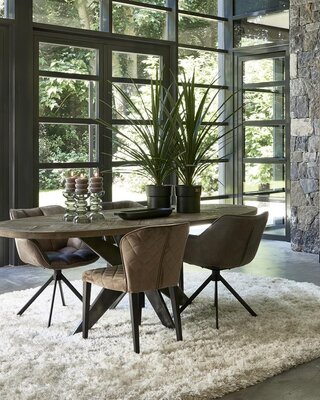 Rivièra Maison Falcon Crest Eettafel | Eikenhout | 230x105 cm
