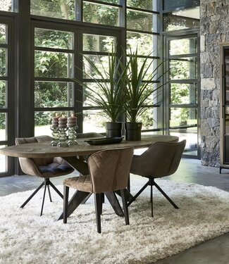 Rivièra Maison Falcon Crest Eettafel | Eikenhout | 230x105 cm