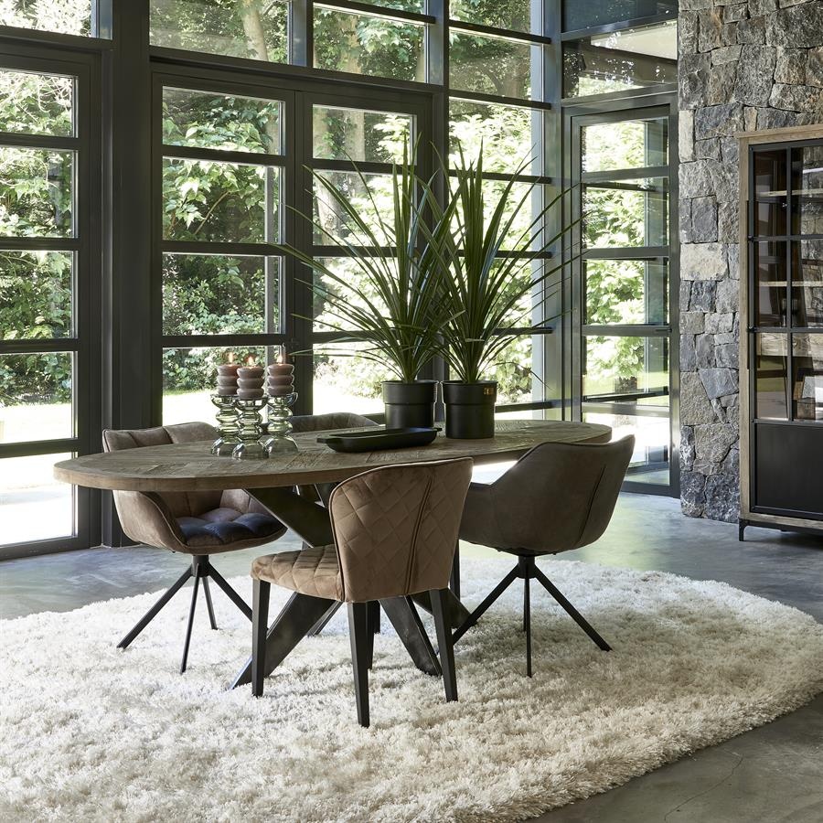 Rivièra Maison Falcon Crest Eettafel | Eikenhout | 230x105 cm