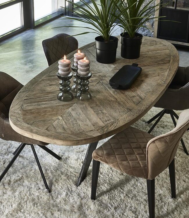 Rivièra Maison Falcon Crest Eettafel | Eikenhout | 230x105 cm