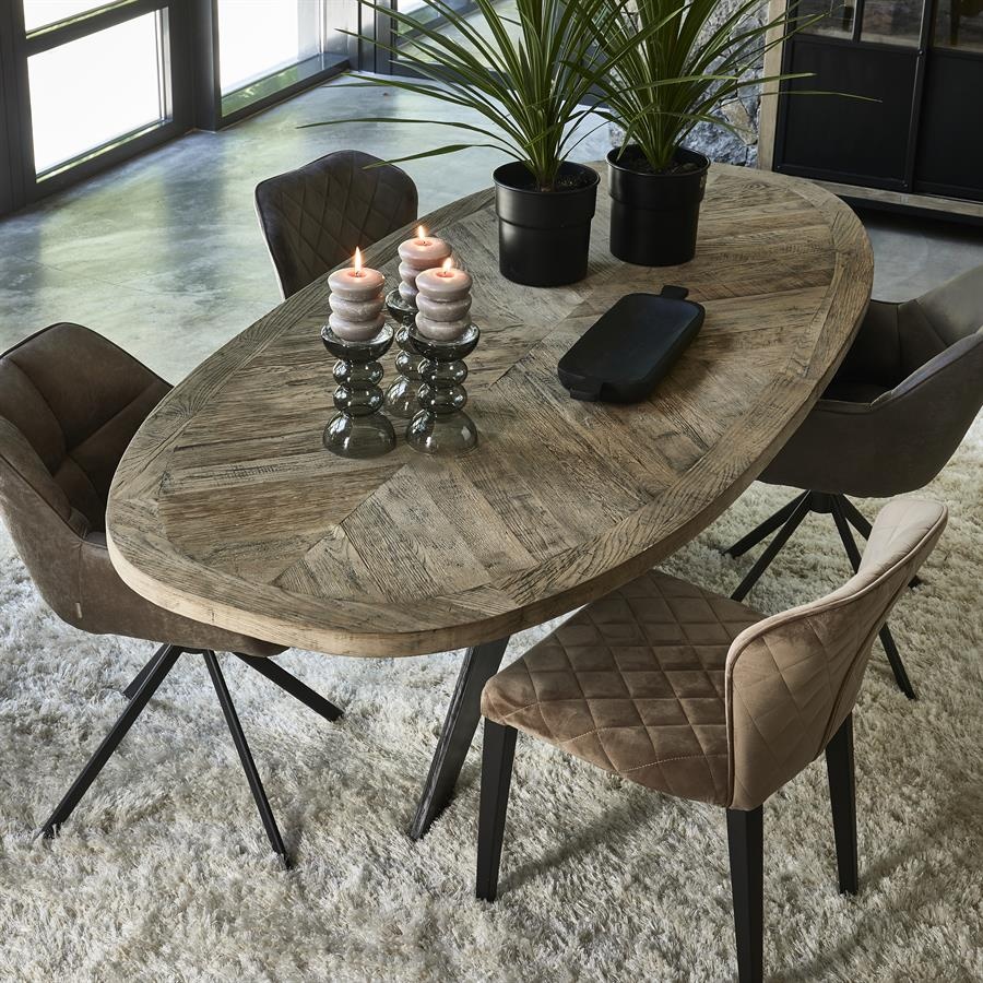 Rivièra Maison Falcon Crest Eettafel | Eikenhout | 230x105 cm