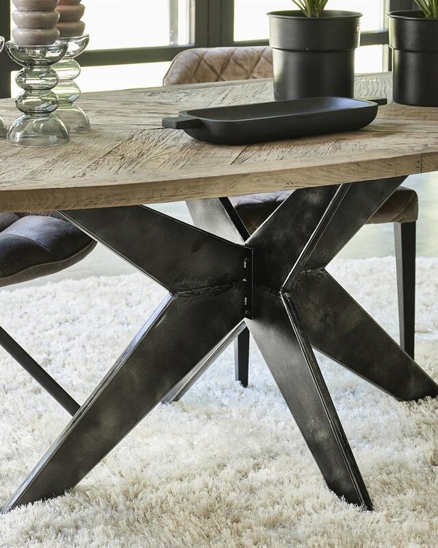 Rivièra Maison Falcon Crest Eettafel | Eikenhout | 230x105 cm