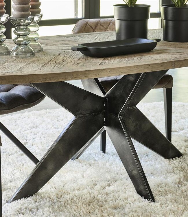 Rivièra Maison Falcon Crest Eettafel | Eikenhout | 230x105 cm