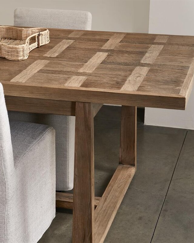 Rivièra Maison Fraser Island Eettafel | Eikenhout | Verstelbaar