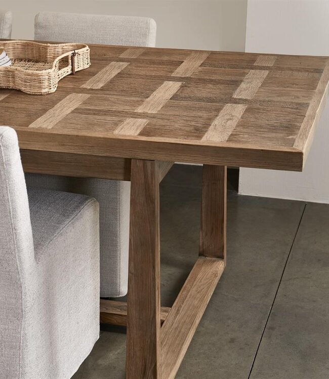 Rivièra Maison Fraser Island Eettafel | Eikenhout | Verstelbaar