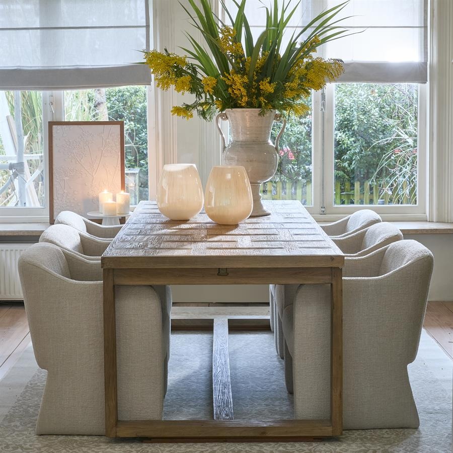 Rivièra Maison Fraser Island Eettafel | Eikenhout | Verstelbaar