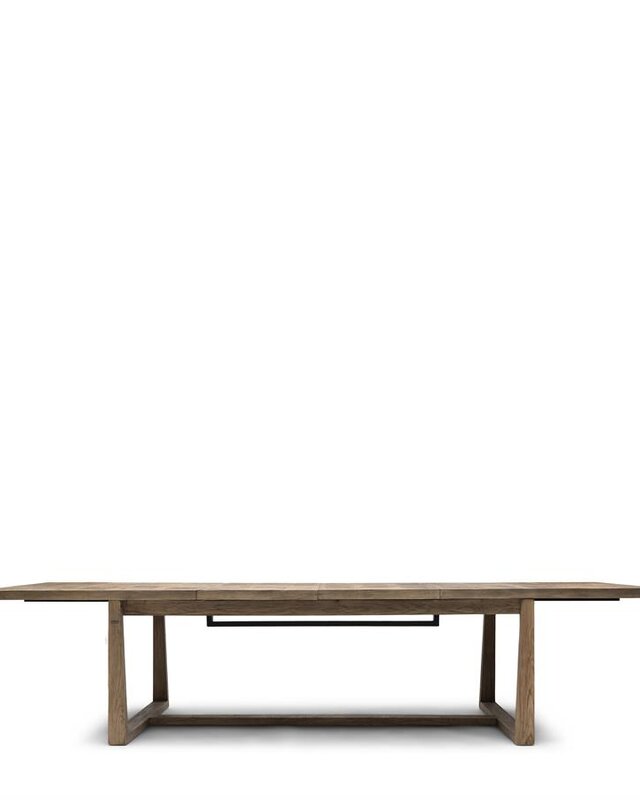 Rivièra Maison Fraser Island Eettafel | Eikenhout | Verstelbaar
