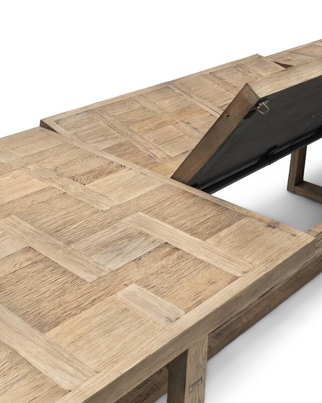 Rivièra Maison Fraser Island Eettafel | Eikenhout | Verstelbaar
