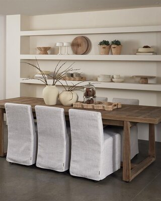 Rivièra Maison Fraser Island Eettafel | Eikenhout | Verstelbaar