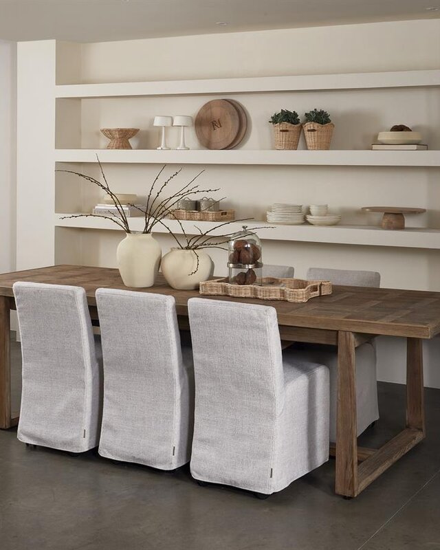Rivièra Maison Fraser Island Eettafel | Eikenhout | Verstelbaar