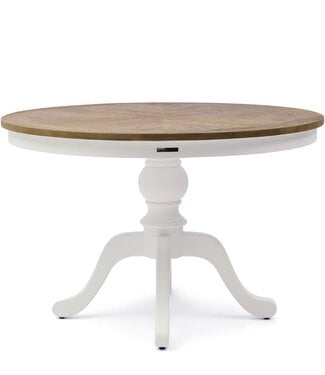 Rivièra Maison Le Marais Eettafel | Eikenhout | Wit | H78 x D120 cm