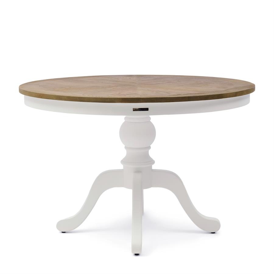 Rivièra Maison Le Marais Eettafel | Eikenhout | Wit | H78 x D120 cm