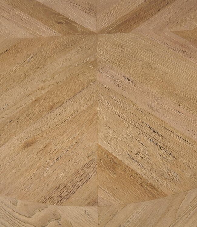 Rivièra Maison Le Marais Eettafel | Eikenhout | Wit | H78 x D120 cm