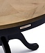 Rivièra Maison Le Marais Eettafel | Eikenhout | Zwart | H78 x D120 cm