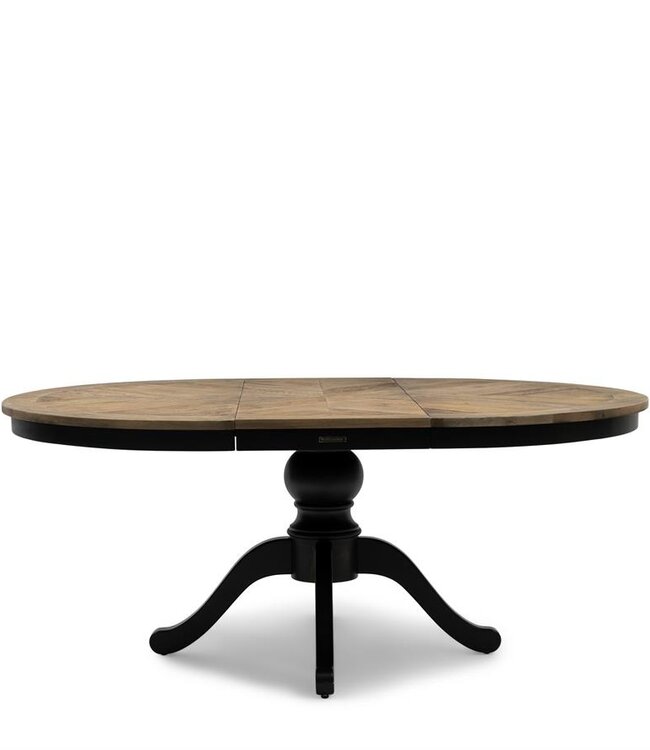 Rivièra Maison Le Marais Eettafel | Eiken | Zwart | Verstelbaar