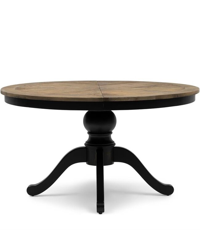 Rivièra Maison Le Marais Eettafel | Eiken | Zwart | Verstelbaar