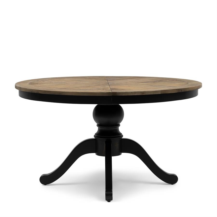 Rivièra Maison Le Marais Eettafel | Eiken | Zwart | Verstelbaar