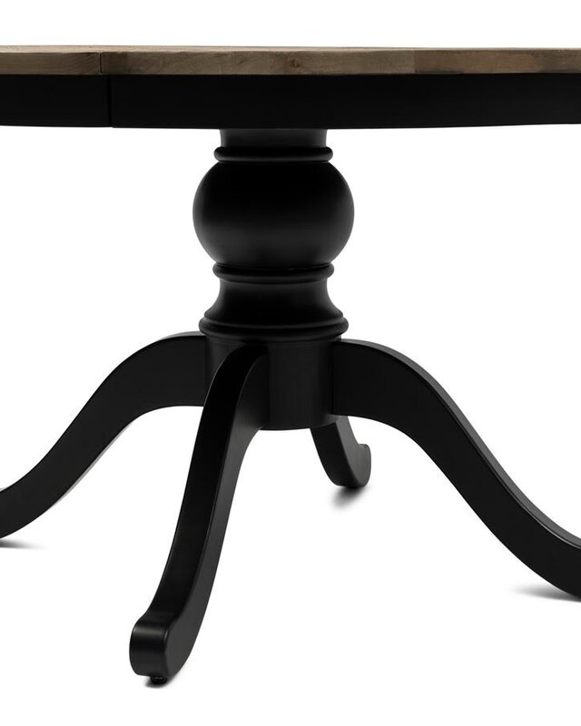 Rivièra Maison Le Marais Eettafel | Eiken | Zwart | Verstelbaar