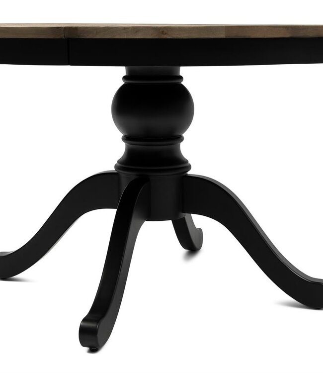 Rivièra Maison Le Marais Eettafel | Eiken | Zwart | Verstelbaar