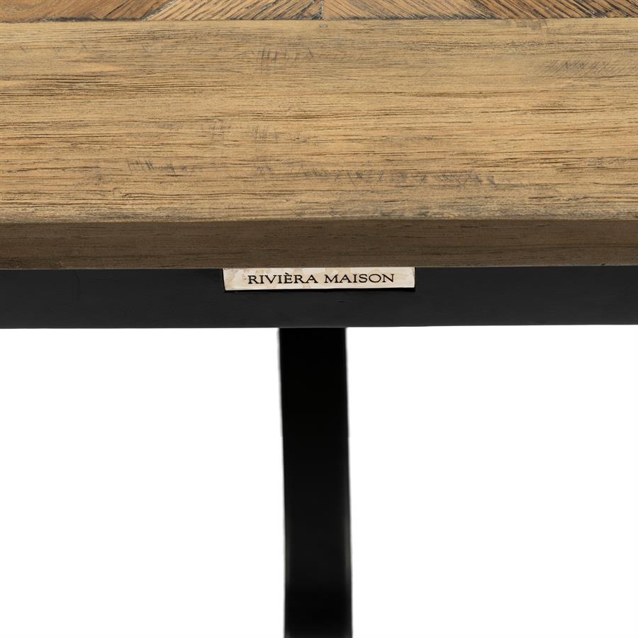 Rivièra Maison Le Marais Eettafel | Eiken | Zwart | Verstelbaar