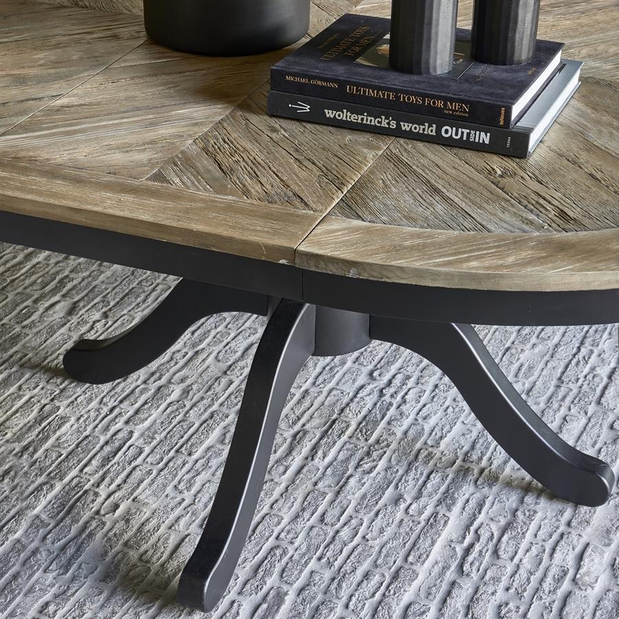 Rivièra Maison Le Marais Eettafel | Eiken | Zwart | Verstelbaar