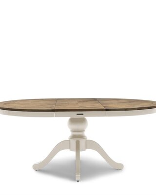 Rivièra Maison Le Marais Eettafel | Eiken | Wit | Verstelbaar