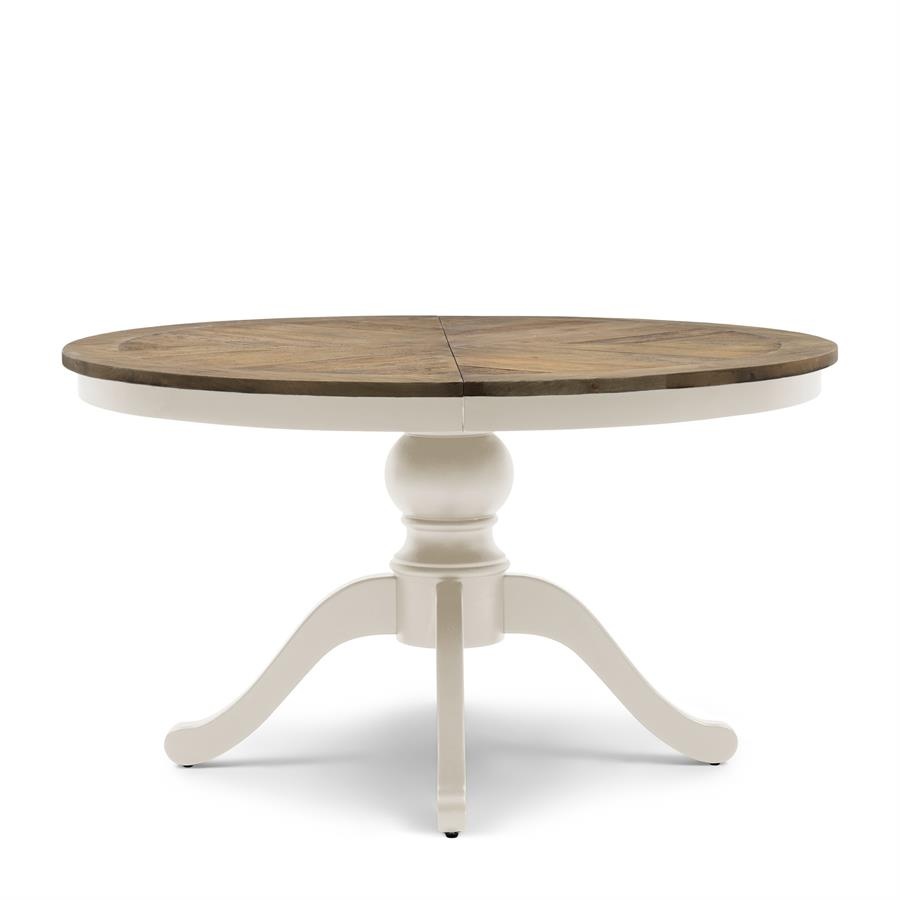 Rivièra Maison Le Marais Eettafel | Eiken | Wit | Verstelbaar