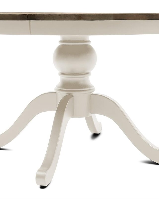 Rivièra Maison Le Marais Eettafel | Eiken | Wit | Verstelbaar