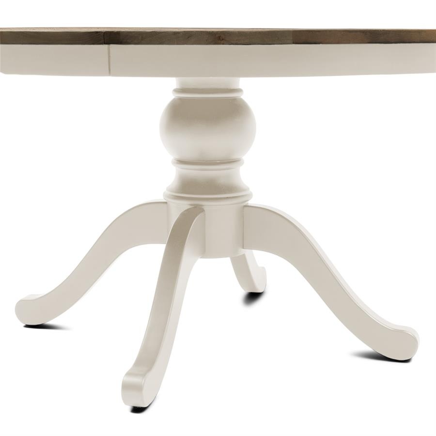 Rivièra Maison Le Marais Eettafel | Eiken | Wit | Verstelbaar