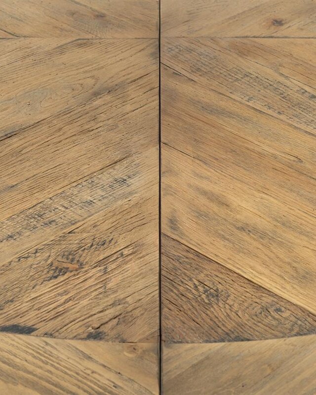 Rivièra Maison Le Marais Eettafel | Eiken | Wit | Verstelbaar